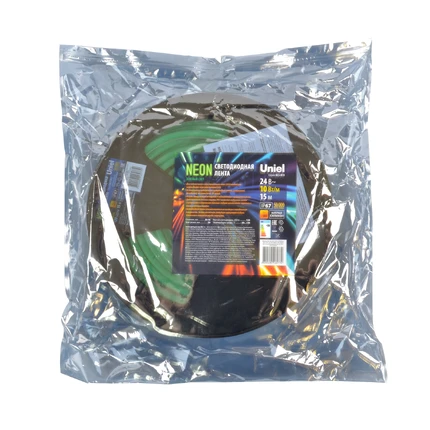Светодиодная лента 24V Зелёный 10W/m 15m Uniel UL-00009100