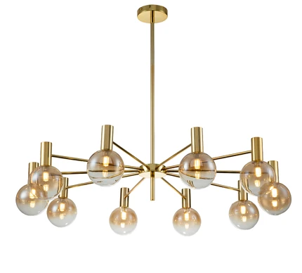 Люстра на штанге Indigo COLLANA 13015/10R Gold V000221