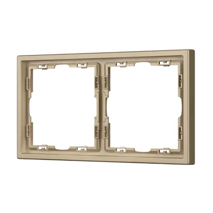 Рамка на 2 поста NOBE FRM-SFPL-2-GD Arlight 054217(1)