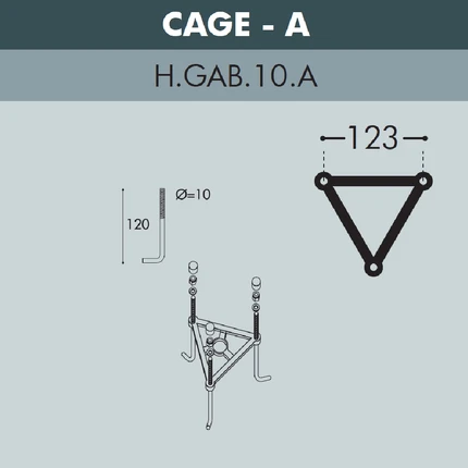 Ландшафтный светильник Fumagalli CEFA U23.163.S10.AXE27