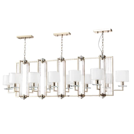 Подвесная люстра Crystal Lux NICOLAS SP12 L1600 GOLD/WHITE