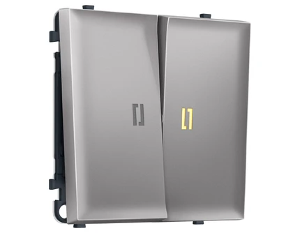 Выключатель двухклавишный с подсветкой Ambrella Volt SIGMA MS504010