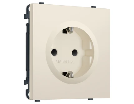Розетка с/з со шторками Ambrella Volt SIGMA MS327010