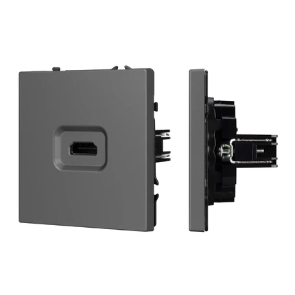 Розетка HDMI SCT-NOBE-MHD1-SFPL-GR Arlight 061844
