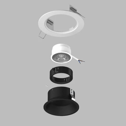 Точечный встраиваемый светильник Lightstar DOMINO D61607BMOD