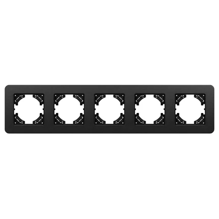Рамка на 5 постов FRM-AKIRY-SFAL-5-BK Arlight 049747