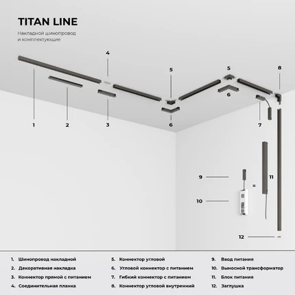 Магнитный трековый светильник Elektrostandard LINE MAGNETIC 85529/01 4690389220609