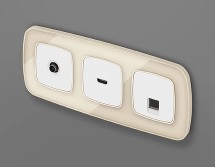 Розетка интернет RJ-45 Ambrella Volt OMEGA MO112005