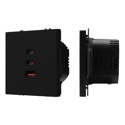 Розетка USB SCT-NOBE-MUACC-SFPL-FC-BK Arlight 061834