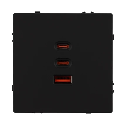 Розетка USB SCT-NOBE-MUACC-SFPL-FC-BK Arlight 061834