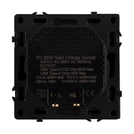 Розетка USB SCT-NOBE-MUACC-SFPL-FC-BK Arlight 061834