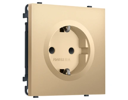 Розетка с/з со шторками Ambrella Volt SIGMA MS887010