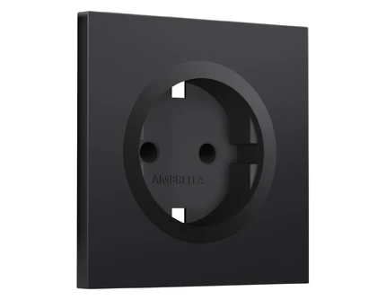 Лицевая панель для розетки с/з со шторками Ambrella Volt SIGMA SP8070