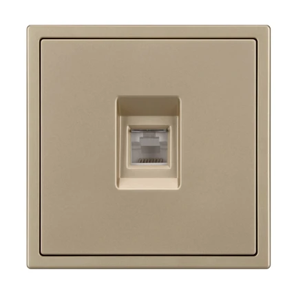Розетка телефонная RJ-11 NOBE SCT-MTL1-SFPL-GD Arlight 054302(1)