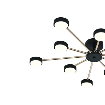 Потолочная люстра Escada LUMINIX 120008/10R GX53*15W Black/Gold ES0000096