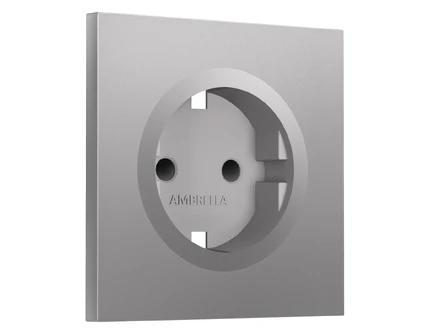 Лицевая панель для розетки с/з со шторками Ambrella Volt SIGMA SP5070