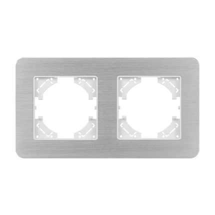 Рамка на 2 поста FRM-AKIRY-AL-2-SR Arlight 049724