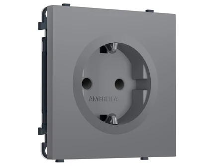 Розетка с/з со шторками Ambrella Volt SIGMA MS867010