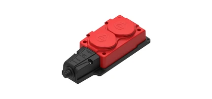 Розеточный блок на 2 поста Systeme Electric MULTISET MST4122RD