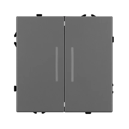 Выключатель кнопочный с подсветкой LED SWT-NOBE-MKR2-SFPL-L-GR Arlight 061744(1)