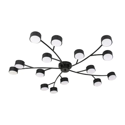 Потолочная люстра Escada FLUXEN 120009/15C GX53*15W Black ES0000033L