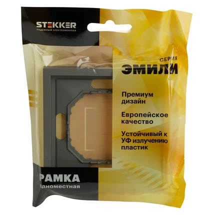 Рамка на 1 пост Stekker ЭМИЛИ 49962