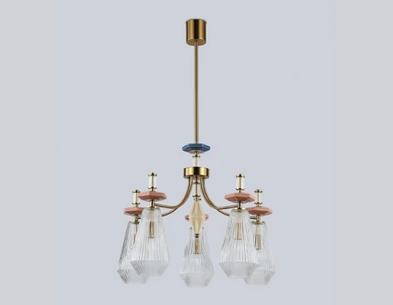 Люстра на штанге Ambrella light CERAMO MODERN LH53183