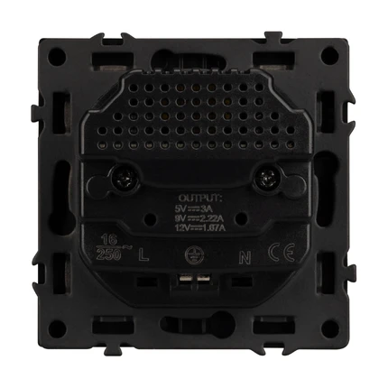 Розетка с/з со шторками + USB SCT-MUAC-SFPL-GR Arlight 054287(1)