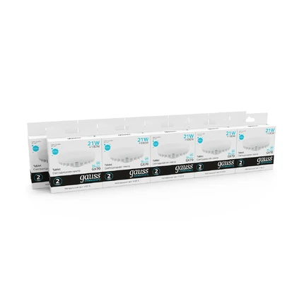 Светодиодная лампа Gauss ELEMENTARY 21W 2000Lm 4100K GX70 83822