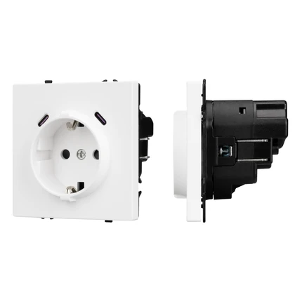 Розетка с/з со шторками + USB SCT-NOBE-MUCC-SFPL-WH Arlight 061818