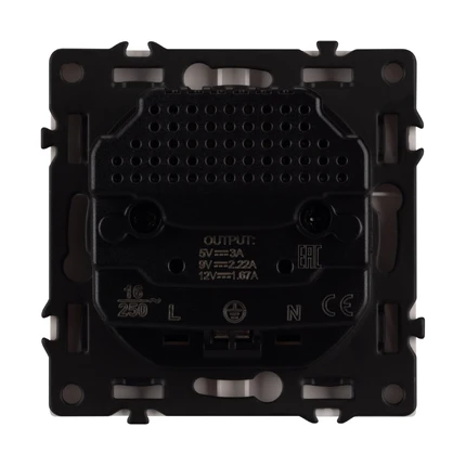 Розетка с/з со шторками + USB SCT-NOBE-MUCC-SFPL-WH Arlight 061818