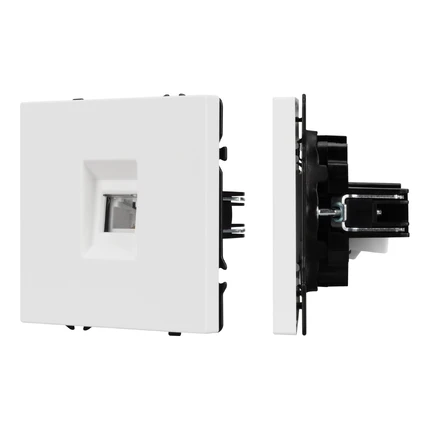 Розетка телефонная RJ-11 SCT-NOBE-MTL1-SFPL-WH Arlight 054300