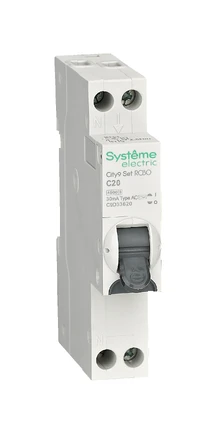 Выключатель автоматический дифференциального тока Systeme Electric CITY9 SET C9D33620