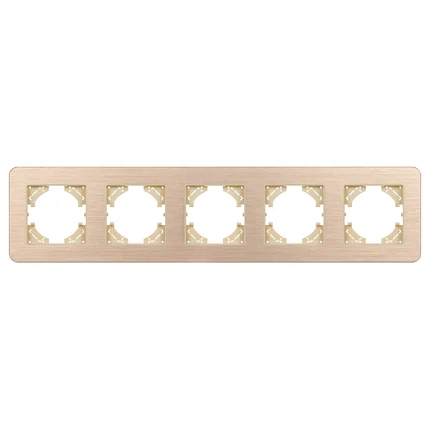 Рамка на 5 постов FRM-AKIRY-AL-5-GD Arlight 049736