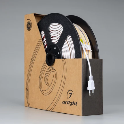 Светодиодная лента 220V 3000K 12W/m 50m Arlight 064404