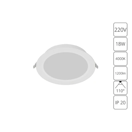 Встраиваемый светильник Arte Lamp QUICK A8418PL-1WH