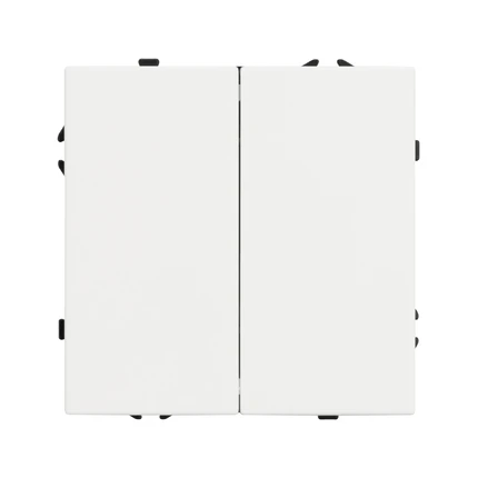 Выключатель проходной двухклавишный SWT-MKP2-SFPL-WH Arlight 054242(1)
