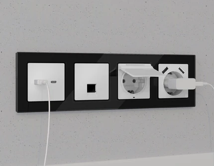 Розетка интернет RJ-45 Ambrella Volt ALFA MA132005