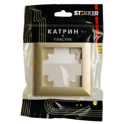 Рамка на 1 пост Stekker КАТРИН 49606