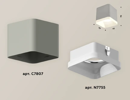 Точечный накладной светильник Ambrella light TECHNO XS7807010