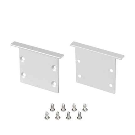 Комплект заглушек для LINIA45-TRAY серебристых (2шт) Arlight 062243