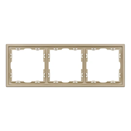 Рамка на 3 поста NOBE FRM-SFPL-3-GD Arlight 054221(1)