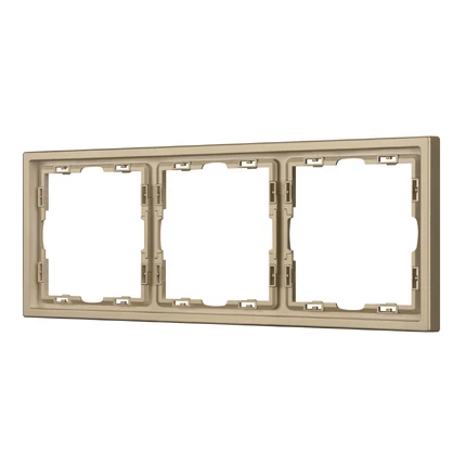 Рамка на 3 поста NOBE FRM-SFPL-3-GD Arlight 054221(1)