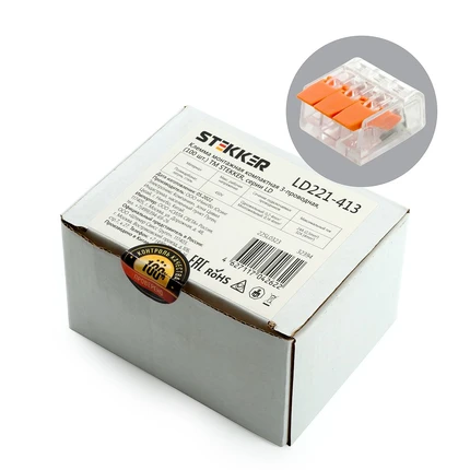 Клемма (100шт) Stekker LD221-413 32394