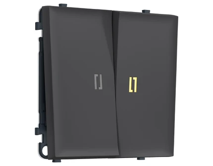 Выключатель проходной двухклавишный с подсветкой Ambrella Volt SIGMA MS904030