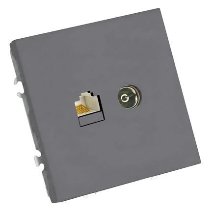 Розетка TV + интернет RJ-45 Stekker ЭМИЛИ 49950