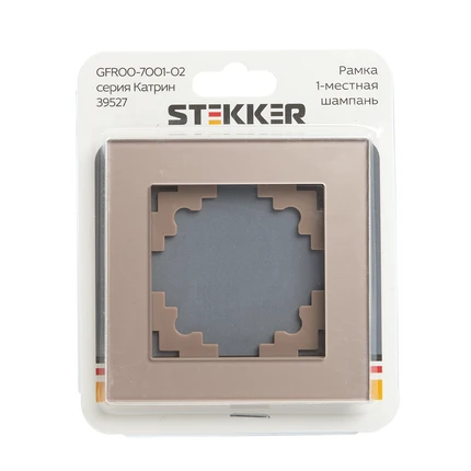 Рамка на 1 пост Stekker КАТРИН 39527