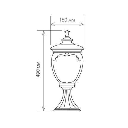 Ландшафтный светильник Elektrostandard ANDROMEDA Glyf-8024s 4690389042744
