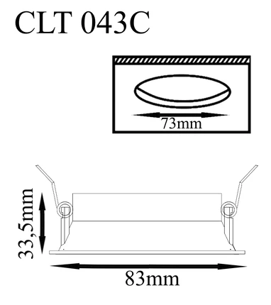 Точечный встраиваемый светильник Crystal Lux CLT 043C WH