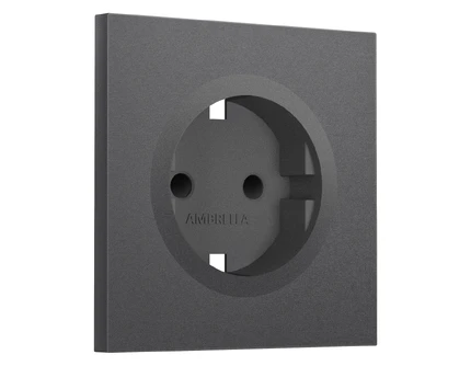 Лицевая панель для розетки с/з со шторками Ambrella Volt SIGMA SP6570
